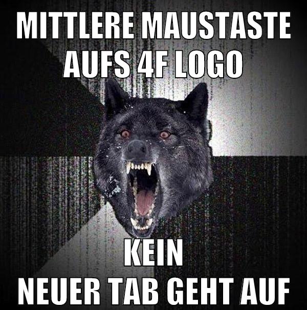 mittlere maustaste aufs 4f logo kein neuer tab geht auf