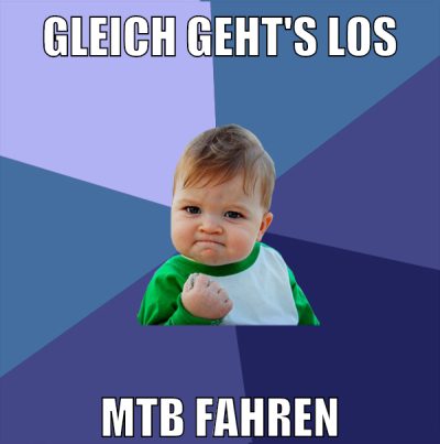 gleich geht's los mtb fahren