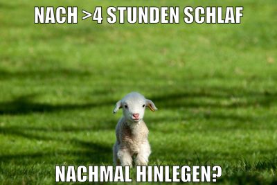 nach >4 stunden schlaf nachmal hinlegen?