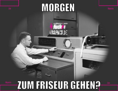 morgen zum friseur gehen?
