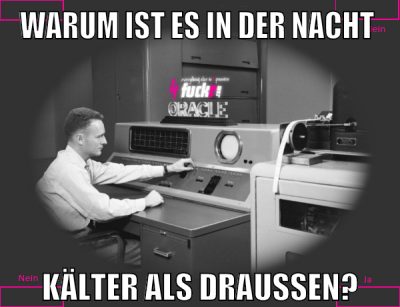 Warum ist es in der Nacht kälter als draußen?