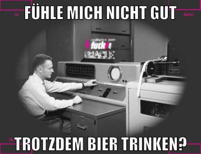 fühle mich nicht gut trotzdem bier trinken?