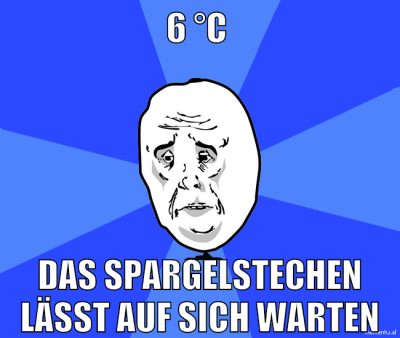 6 °C das spargelstechen lässt auf sich warten