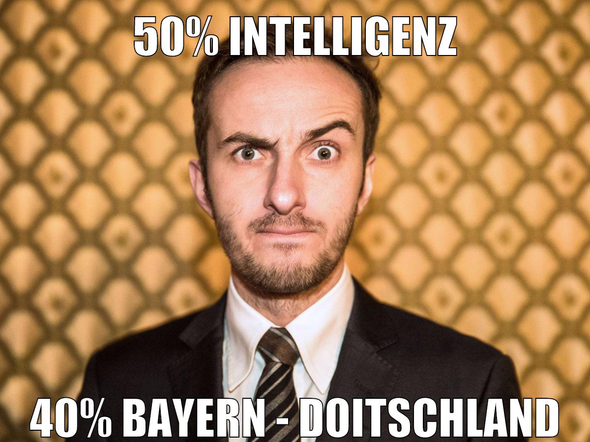 50% intelligenz 40% Bayern - Doitschland