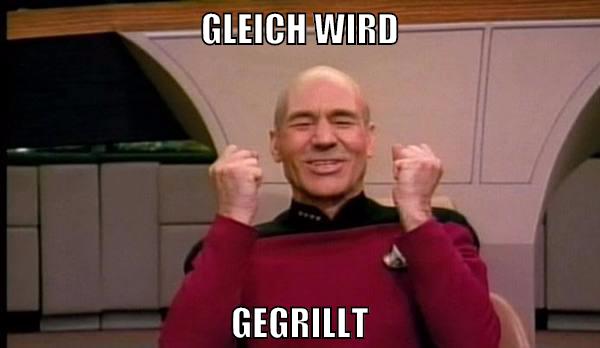 gleich wird gegrillt