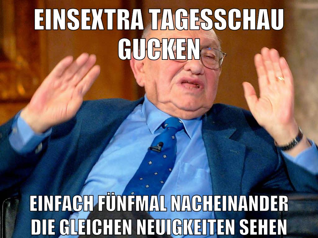einsextra tagesschau gucken einfach fünfmal nacheinander die gleichen neuigkeiten sehen