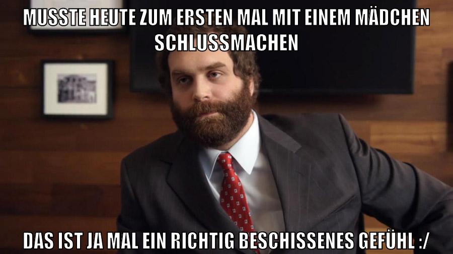 musste heute zum ersten mal mit einem mädchen schlussmachen das ist ja mal ein richtig beschissenes gefühl :/
