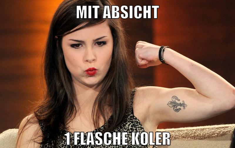 MIT ABSICHT 1 FLASChe koler