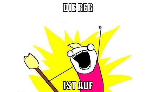 die reg ist auf