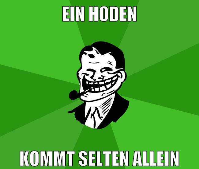 ein hoden kommt selten allein