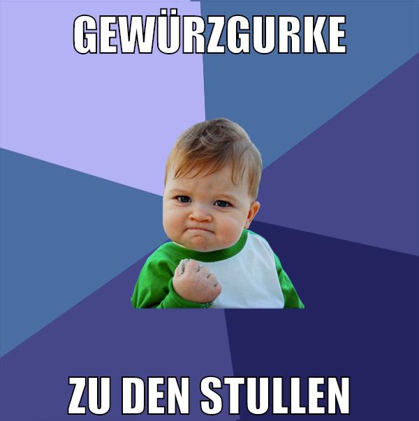 gewürzgurke zu den stullen