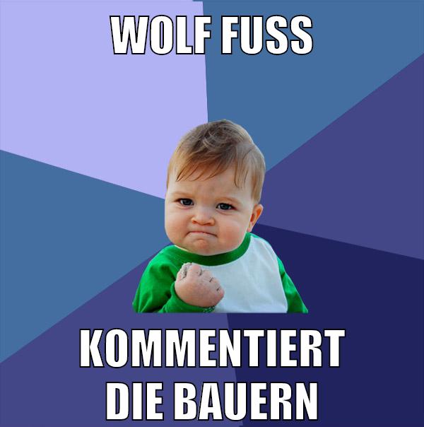 Wolf Fuss kommentiert die bauern
