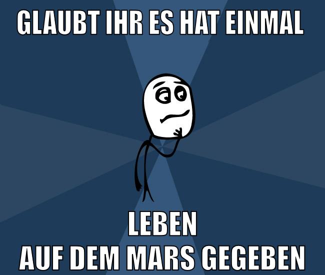 Glaubt ihr es hat einmal Leben auf dem Mars gegeben