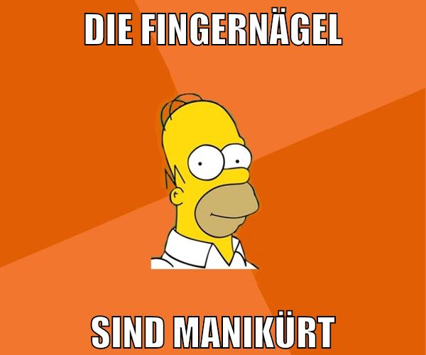 die fingernägel sind manikürt