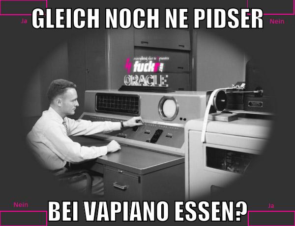 GLEICH NOCH NE PIDSER BEI VAPIANO ESSEN?
