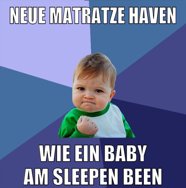 neue matratze haven wie ein baby am sleepen been
