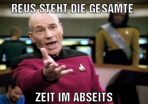 Reus steht die gesamte Zeit im Abseits