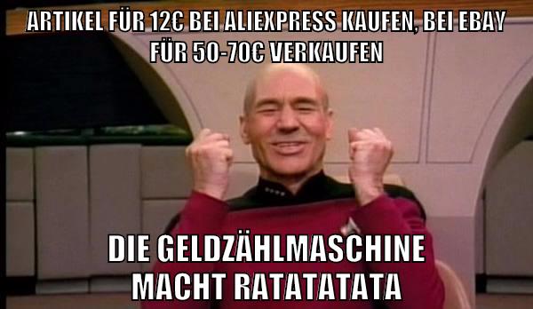 artikel für 12€ bei aliexpress kaufen, bei ebay für 50-70€ verkaufen die geldzählmaschine macht ratatatata
