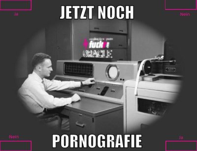 Jetzt noch Pornografie