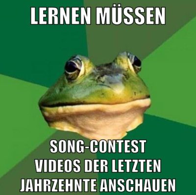 Lernen müssen song-contest videos der letzten jahrzehnte anschauen