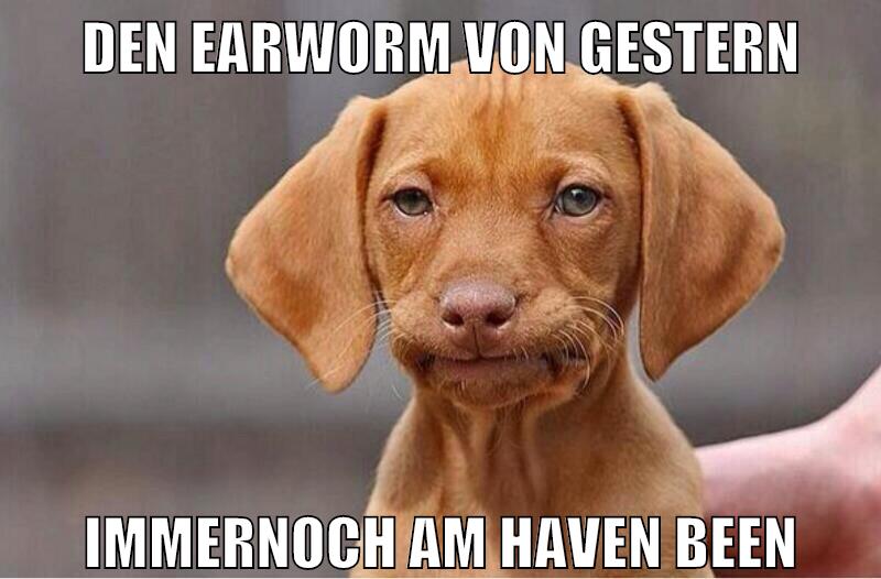 den earworm von gestern immernoch am haven been