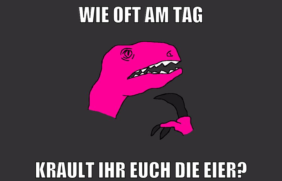 wie oft am tag krault ihr euch die eier?