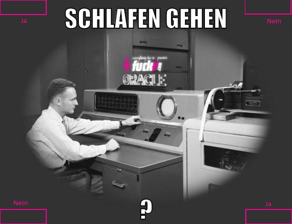 schlafen gehen ?
