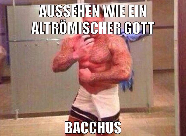 aussehen wie ein altrömischer gott bacchus