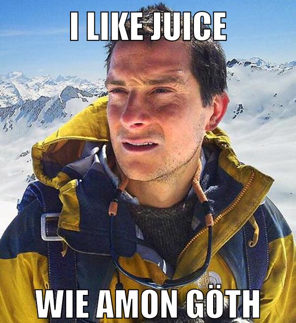 I like juice wie Amon Göth