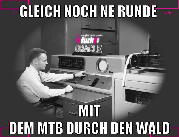 gleich noch ne runde mit dem mtb durch den wald