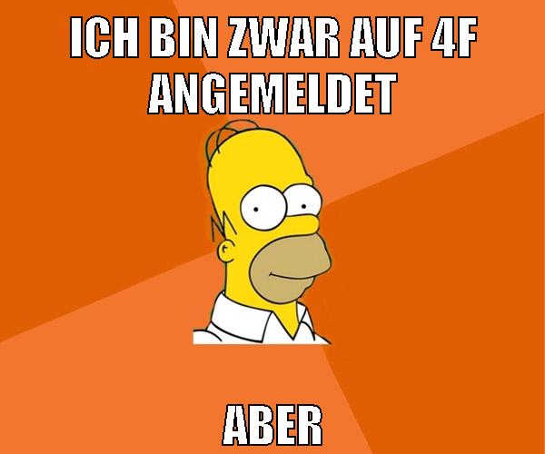 ich bin zwar auf 4f angemeldet aber