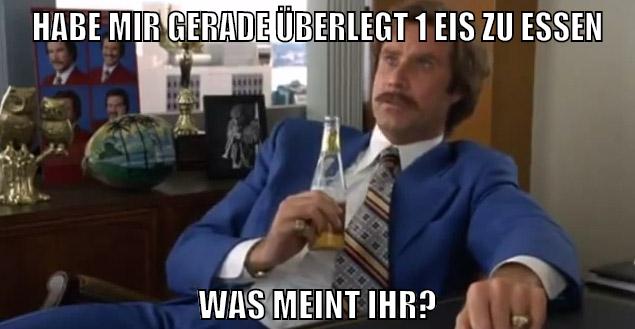habe mir gerade überlegt 1 eis zu essen was meint ihr?