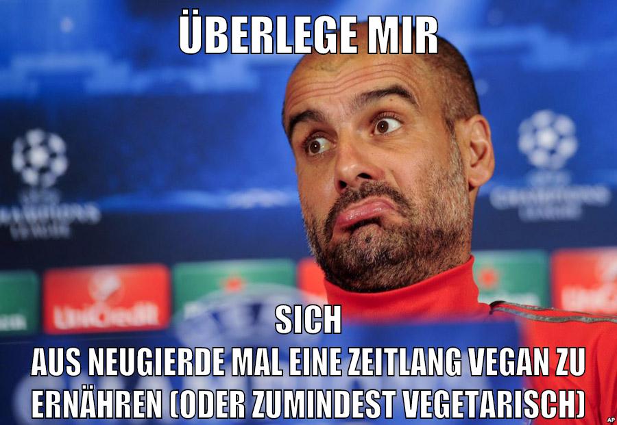 überlege mir sich aus neugierde mal eine zeitlang vegan zu ernähren (oder zumindest vegetarisch)