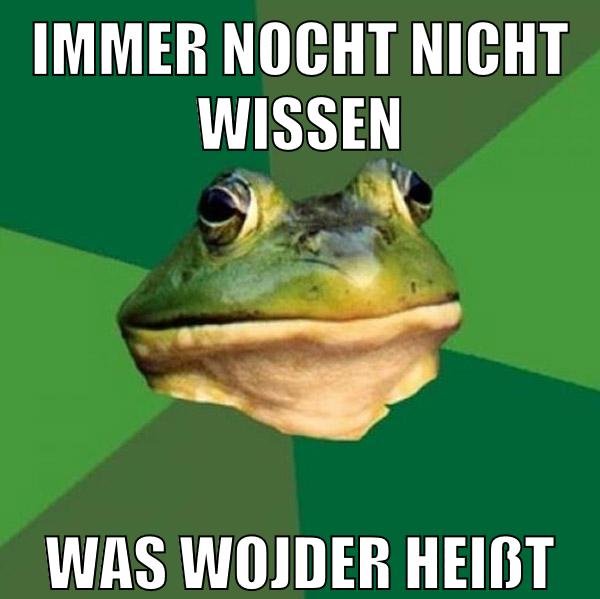 Immer nocht nicht wissen was wojder heißt
