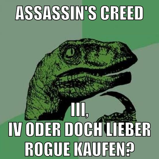 Assassin's creed III, iv oder doch lieber rogue kaufen?