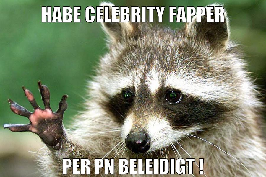 habe celebrity fapper per pn beleidigt !