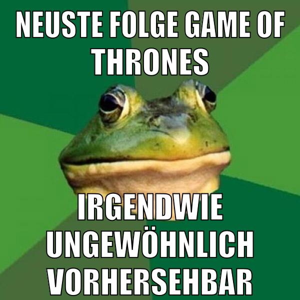 neuste folge game of thrones irgendwie ungewöhnlich vorhersehbar