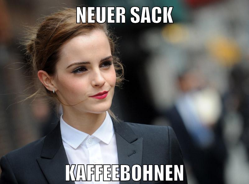 neuer sack kaffeebohnen