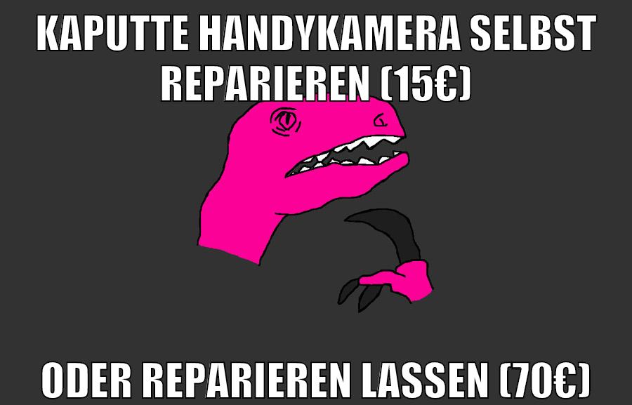 kaputte handykamera selbst reparieren (15€) oder reparieren lassen (70€)