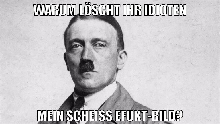 warum löscht ihr idioten mein scheiss efukt-bild?
