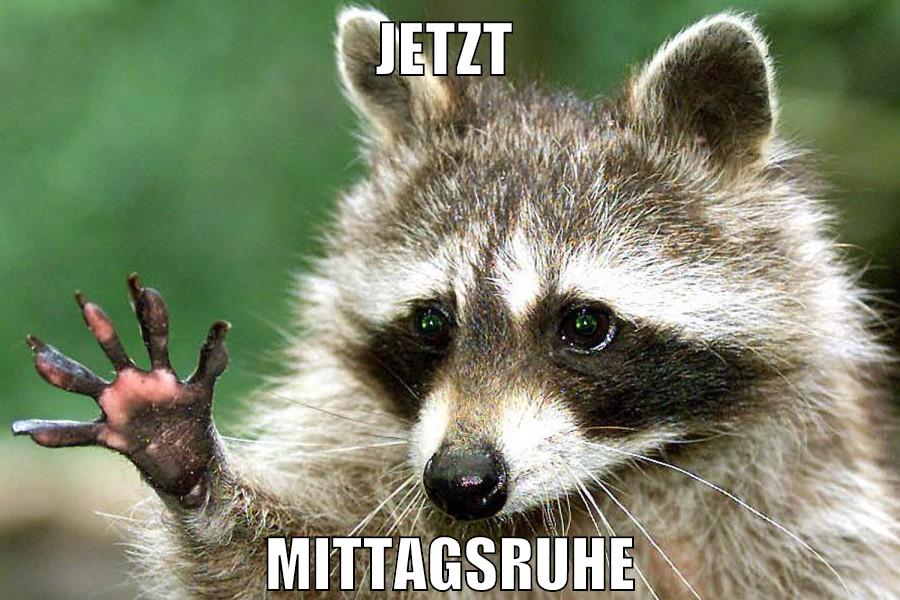 jetzt mittagsruhe