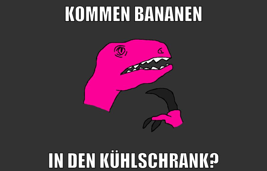 kommen bananen in den kühlschrank?