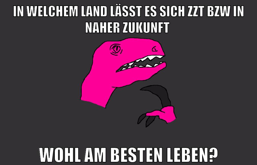IN WELCHEM LAND LÄSST ES SICH ZZT BZW IN NAHER ZUKUNFT WOHL AM BESTEN LEBEN?