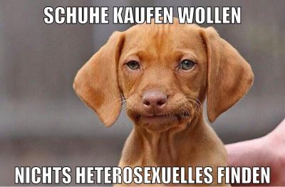 schuhe kaufen wollen nichts heterosexuelles finden