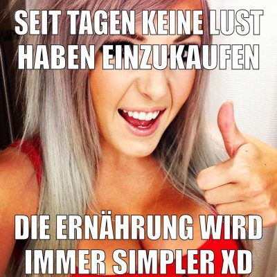seit tagen keine lust haben einzukaufen die ernährung wird immer simpler xd