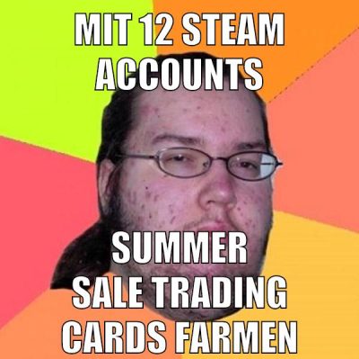 mit 12 steam accounts summer sale trading cards farmen