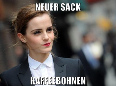 neuer sack kaffeebohnen