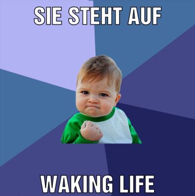 sie steht auf waking life