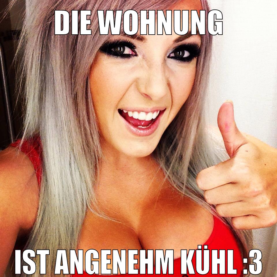 die wohnung ist angenehm kühl :3