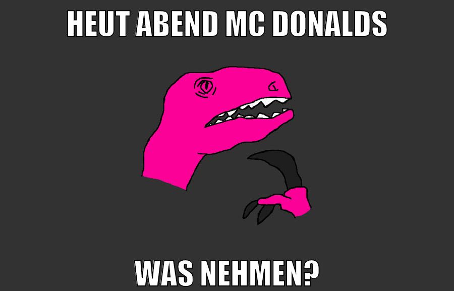 heut abend mc donalds was nehmen?
